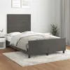 Image de vidaXL Bedframe zonder matras 120x200 cm fluweel donkergrijs3125807