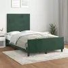 Image de vidaXL Bedframe zonder matras 120x200 cm fluweel donkergroen3125809
