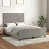 Image de vidaXL Bedframe zonder matras 140x190 cm fluweel lichtgrijs3125812