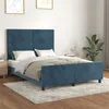 Image de vidaXL Bedframe zonder matras 140x190 cm fluweel donkerblauw3125816
