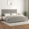 Image de vidaXL Bedframe zonder matras 200x200 cm fluweel lichtgrijs3125836