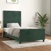 Image de vidaXL Bedframe zonder matras 80x200 cm fluweel donkergroen3125846