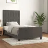 Image de vidaXL Bedframe zonder matras 100x200 cm fluweel donkergrijs3125862