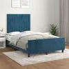 Image de vidaXL Bedframe zonder matras 120x200 cm fluweel donkerblauw3125871