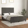 Image de vidaXL Bedframe zonder matras 140x190 cm fluweel donkergrijs3125874