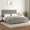 Image de vidaXL Bedframe zonder matras 160x200 cm fluweel lichtgrijs3125946