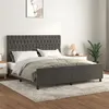 Image de vidaXL Bedframe met hoofdeinde fluweel donkergrijs 180x200 cm3125953