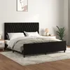 Image de vidaXL Cadre de lit sans matelas noir velours3125954