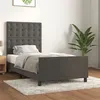 Image de vidaXL Bedframe zonder matras 80x200 cm fluweel donkergrijs3125966