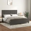 Image de vidaXL Bedframe zonder matras 160x200 cm fluweel donkergrijs3126008
