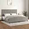 Image de vidaXL Bedframe zonder matras 200x200 cm fluweel lichtgrijs3126019