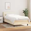 Image de vidaXL Boxspring met matras stof cràmekleurig 90x190 cm3139862