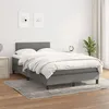 Image de vidaXL Boxspring met matras stof donkergrijs 120x200 cm3139882