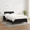 Image de vidaXL Boxspring met matras stof zwart 120x200 cm3139883