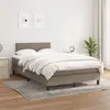 Image de vidaXL Boxspring met matras stof taupe 120x200 cm3139885