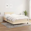 Image de vidaXL Boxspring met matras stof cràmekleurig 120x200 cm3139886