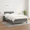 Image de vidaXL Boxspring met matras stof donkergrijs 120x200 cm3139962