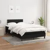 Image de vidaXL Boxspring met matras stof zwart 120x200 cm3139963