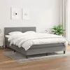 Image de vidaXL Boxspring met matras stof donkergrijs 140x190 cm3139970
