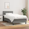 Image de vidaXL Boxspring met matras stof donkergrijs 80x200 cm3140010