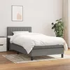 Image de vidaXL Boxspring met matras stof donkergrijs 90x200 cm3140186