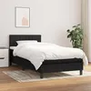 Image de vidaXL Boxspring met matras stof zwart 90x200 cm3140187