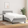 Image de vidaXL Boxspring met matras stof lichtgrijs 100x200 cm3140193