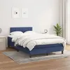 Image de vidaXL Boxspring met matras stof blauw 120x200 cm3140207