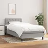 Image de vidaXL Boxspring met matras stof lichtgrijs 80x200 cm3140249
