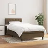 Image de vidaXL Boxspring met matras stof donkerbruin 80x200 cm3140252
