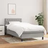Image de vidaXL Boxspring met matras stof lichtgrijs 90x190 cm3140257