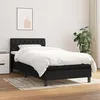 Image de vidaXL Boxspring met matras stof zwart 90x200 cm3140267