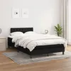 Image de vidaXL Boxspring met matras stof zwart 120x200 cm3140283