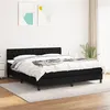 Image de vidaXL Boxspring met matras stof zwart 180x200 cm3140315