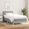 Image de vidaXL Boxspring met matras stof lichtgrijs 100x200 cm3140433