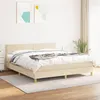 Image de vidaXL Boxspring met matras stof cràmekleurig 180x200 cm3140558