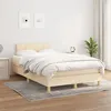 Image de vidaXL Boxspring met matras stof cràmekleurig 120x200 cm3140606