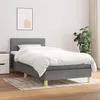 Image de vidaXL Boxspring met matras stof donkergrijs 90x190 cm3140658
