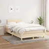 Image de vidaXL Boxspring met matras stof cràmekleurig 120x200 cm3140686