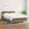 Image de vidaXL Boxspring met matras stof taupe 140x190 cm3140773