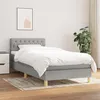 Image de vidaXL Boxspring met matras stof lichtgrijs 80x200 cm3140809