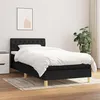 Image de vidaXL Boxspring met matras stof zwart 80x200 cm3140811
