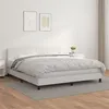 Image de vidaXL Boxspring met matras kunstleer wit 180x200 cm3141018