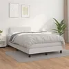 Image de vidaXL Boxspring met matras kunstleer wit 120x200 cm3141054