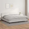 Image de vidaXL Boxspring met matras kunstleer wit 200x200 cm3141084