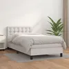 Image de vidaXL Boxspring met matras kunstleer wit 90x190 cm3141096