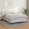 Image de vidaXL Boxspring met matras kunstleer wit 140x200 cm3141126
