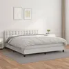 Image de vidaXL Boxspring met matras kunstleer wit 160x200 cm3141132