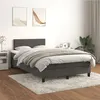 Image de vidaXL Boxspring met matras fluweel donkergrijs 120x200 cm3141174