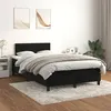 Image de vidaXL Boxspring met matras fluweel zwart 120x200 cm3141175